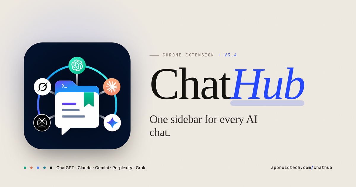 ChatHub — Folders, Prompts & Search for ChatGPT, Claude